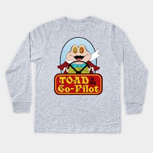 Toad is My Co-Pilot Kids Long Sleeve T-Shirt